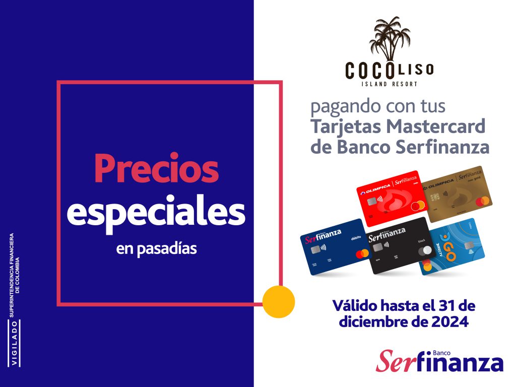 Isla Cocoliso precios especiales hasta el 31 de diciembre de 2024 Banner