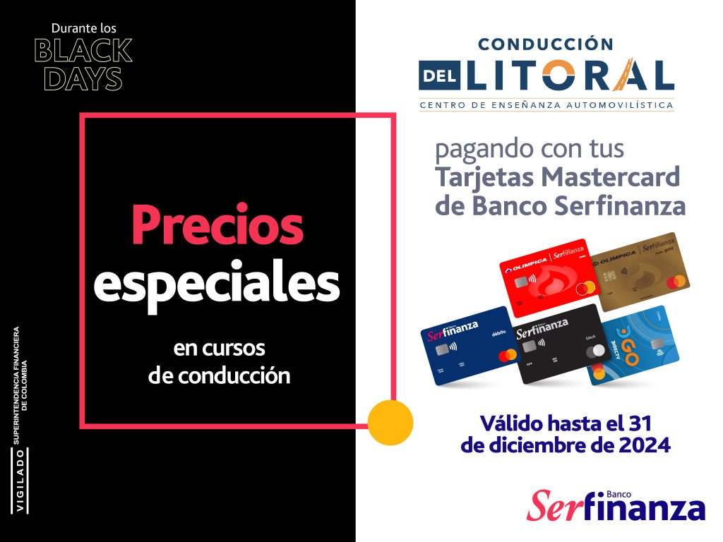 Conducción del Litoral hasta el 31 de diciembre Banner Black Days