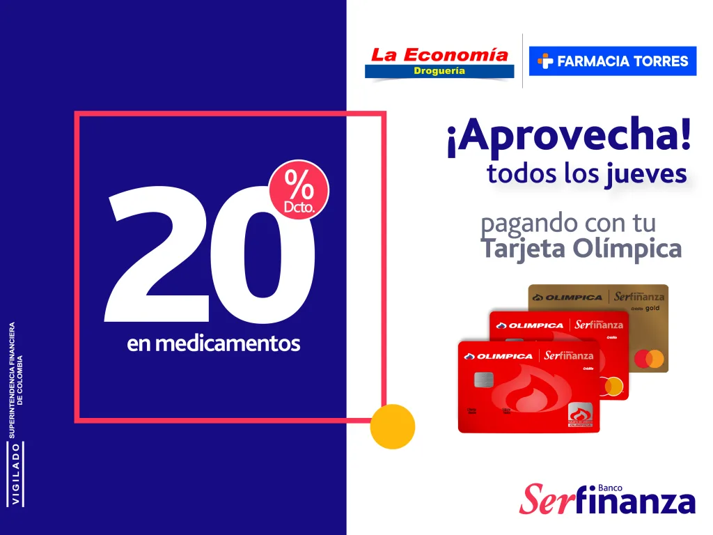 Farmacia Torre 20 Banner La Economia y Farmacia Torres 20