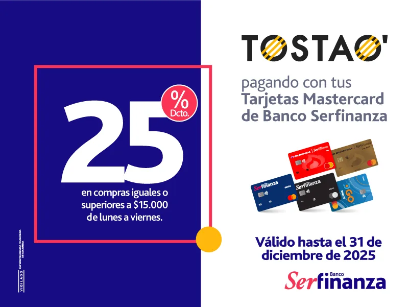 Generico TOSTAO Hasta el 31 de diciembre